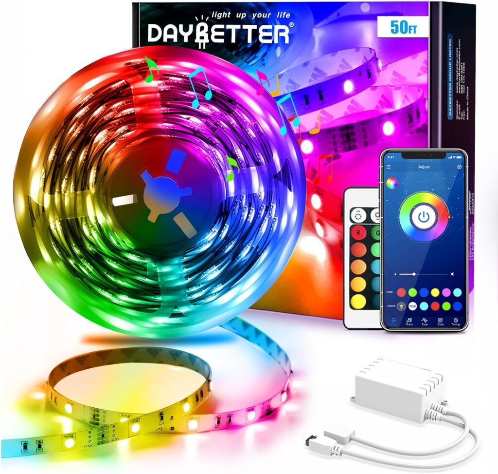 DAYBETTER Led Strip Lights Smart with App Control Remote